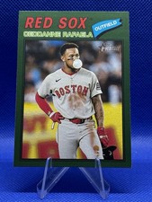 2026 Topps Heritage Dark Green Border #397 Ceddanne Rafaela Red Sox