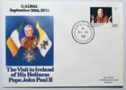 Ireland 1979 - GALWAY - Pope Visit EIRE First Day Cover Irish Stamp Envelope FDC