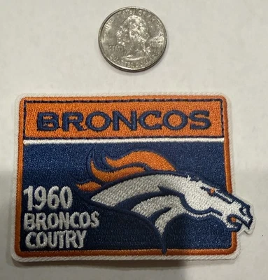Denver Broncos embroidered iron on Patch 3”x 2” Awesome! - Image 1 of 3