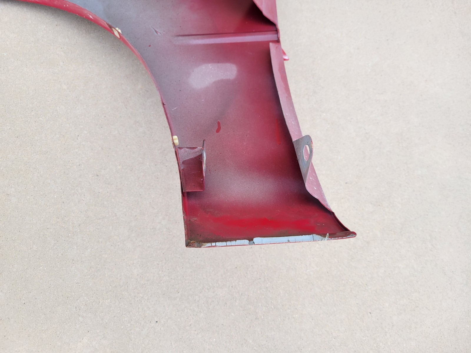 1989–1991 Chrysler TC By Maserati Front Passenger RH Fender Assembly OEM Red Use