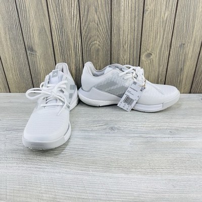 Adidas Crazyflight Volleyball Shoes White Silver Grey Women`s Size 8 IG3970