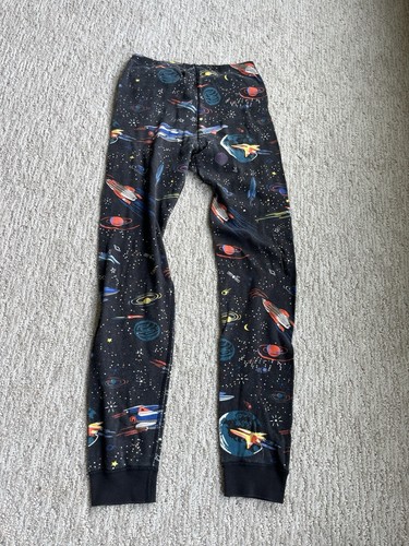 Hanna Andersson Long John Pajamas To The Moon Space Print Boys Size 10/140 - Picture 7 of 7