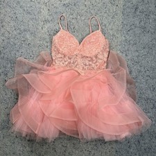 Windsor Pink Lace Sequin Tulle Mini Dress XS NWT Party Prom