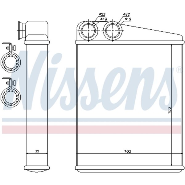 Nissens WäRmetauscher HeizungsküHler FüR Mini Mini Cooper One Mercedes-Benz-image
