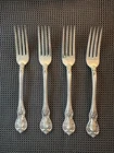 Towle Old Master Sterling Silver Dinner Forks Set of 4 Monogram V