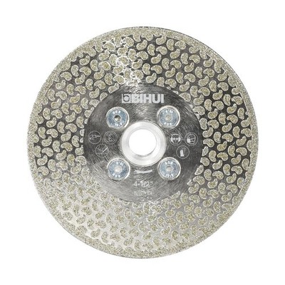 BIHUI Electroplated Diamond Cup Wheel for Cutting and Grinding, 4.5'' - DCWME115A