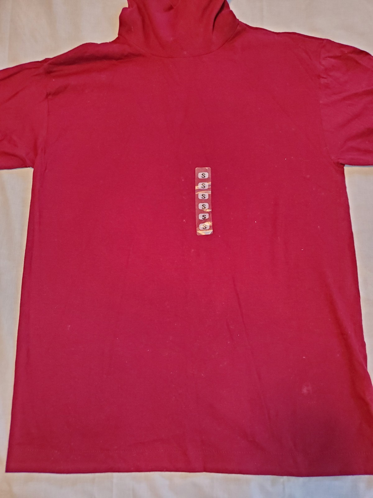 Vintage Basic Editions Cotton Maroon Turtleneck L… - image 2