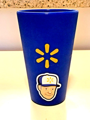 SiliPint 16 oz. Silicone Tumbler Drinking Cup with Walmart Logo