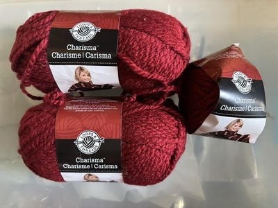 Loops & Threads Charisma Yarn Red #10 Vintage Lot of 2 Full + 1 Partial Same Dye