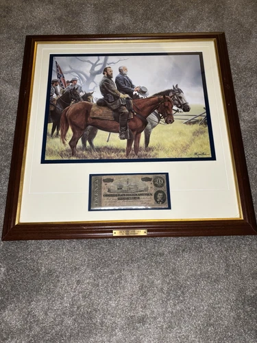MORT KUNSTLER $20 CONFEDERATE NOTE & JACKSON LEE PRINT