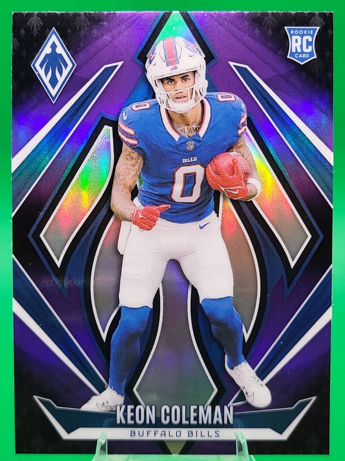 2024 Panini Phoenix - Rookies Keon Coleman #213 Purple Fade (RC)