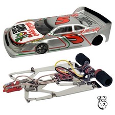  383N1 - 1/24 GEMINI Brushless RTR Slot Car 3000Kv PARMA Motor - KELLOGS Silver