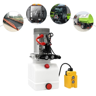 #ad 3Quart DC Double Acting Electric Hydraulic Pump Hydraulic Power Unit Pack 12V 4L $109.02