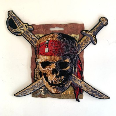 Large Embroidered Patch Disney Pirates of the Caribbean Curse of the Black Pearl