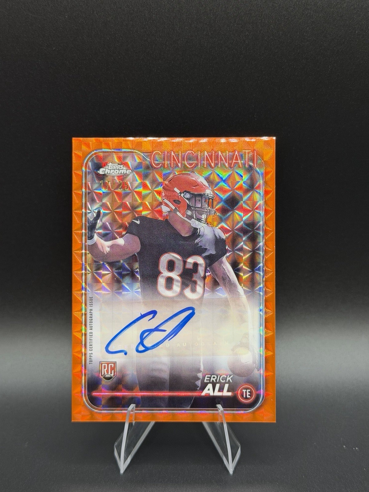 Erick All Topps Chrome Rookie Autographs Variations #RAEAL Orange Refractor