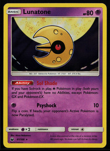 Lunatone 61/168 Holo Rare Celestial Storm