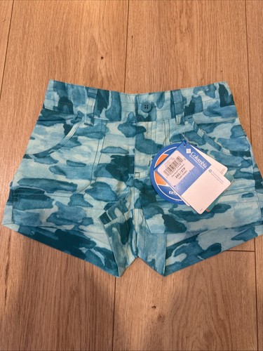 Columbia Omni-shade Silver Ridge Printed Shorts Youth XXS NWT - Picture 2 of 7