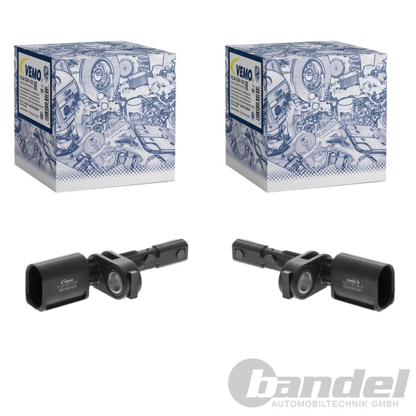 2X Vemo ABS-SENSOR Raddrehzal Hinten Passend FüR Audi A3 Seat Leon Skoda-image