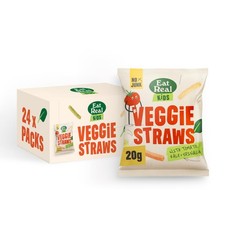 Eat Real Veggie Straws Tomato, Spinach & Kale 24 x 20g Multi Box