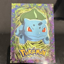 Pokémon Topps Stage 1 Bulbasaur #01 E1 of 12 English Insert Non-Sport Card