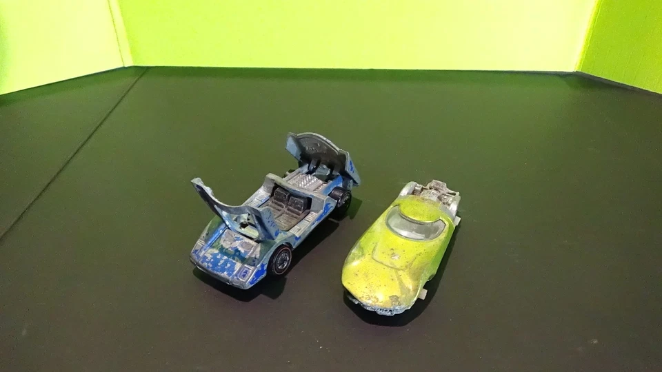 Vintage Redline Hot Wheels. Ferrari 512s/Blue. Turbofire. Lot of 2. For parts. - Image 2 of 4