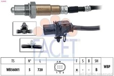 FACET Lambdasonde für OPEL AGILA (B) (H08) für NISSAN PIXO (UA0) vor-Kat Beheizt