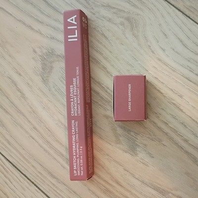 ILIA Lip Sketch Hydrating Crayon GENRE  Full Size NIB + Pencil sharpener 
