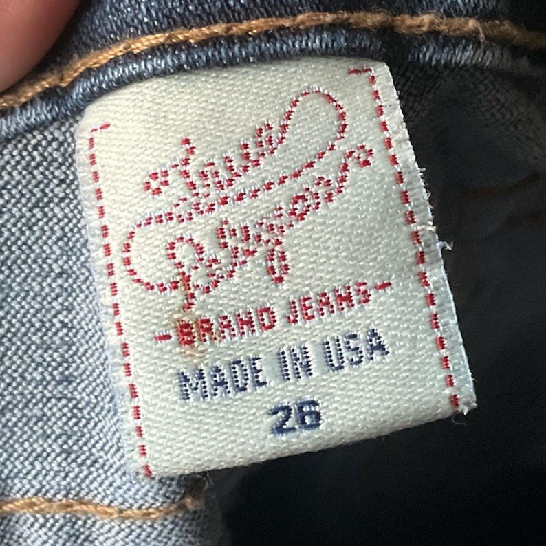 Vintage True Religion Candice Jeans Women 26 30x32 Bootcut Flare Distressed USA thumbnail 8