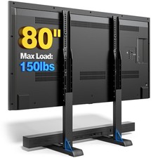 Tabletop TV Stand Base for 24-80 inch Flat Screens, Adjustable TV Mount Legs, US