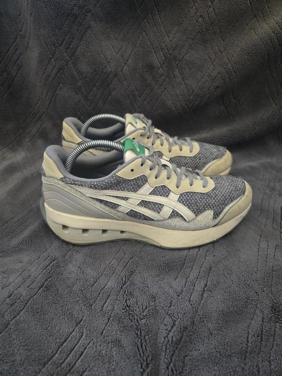 Asics Jogger X81 Tan White Black Neon Green Running Shoes 1201A744 Men’s Sz‎ 8.5 ASICS JOGGER X81  main image 4