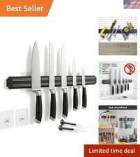 Magnetic Knife Holder 15In Magnetic Knife Strip for Wall, Powerful Magnetic K...