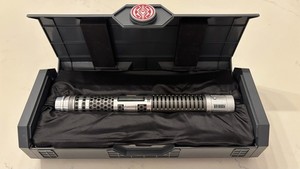 Star Wars Shadow Maul  Lightsaber Replica Black Silver Red with Display Case