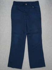 QI13405 VINTAGE 1970s  DICKIES  BOOT CUT JEANS 34x32 msr 32"x30" DARK BLUE