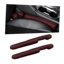 2 PCS Car Seat Gap Filler, Universal Fit Leather Car Seat Gap Plug to Wine Red