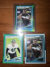 2025 Arian Smith Donruss Optic Lime Green Rated Rookie Prizm /50 NFL NY Jets ++