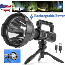 Spotlight 9000000 Lumens Handheld Hunting Flashlight Led Spot light Rechargeable
