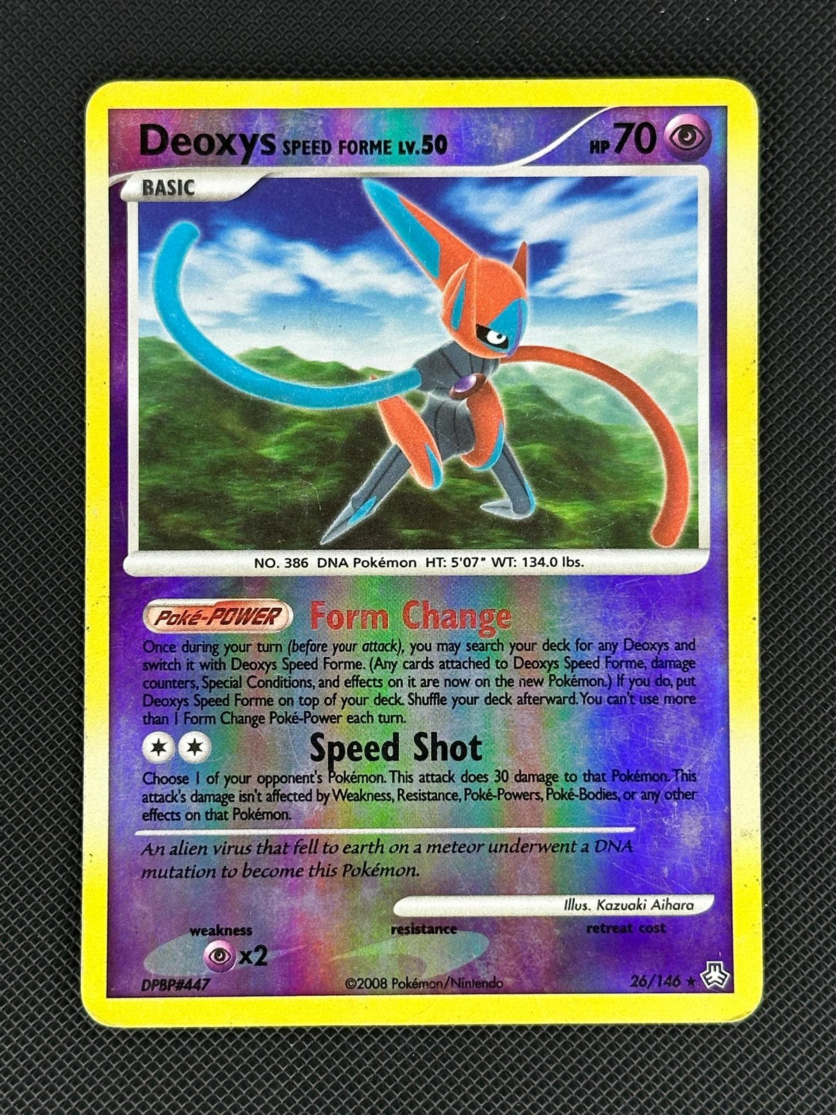 Deoxys Speed Forme 26/146 Rare Legends Awakened Pokemon Reverse Holo MP