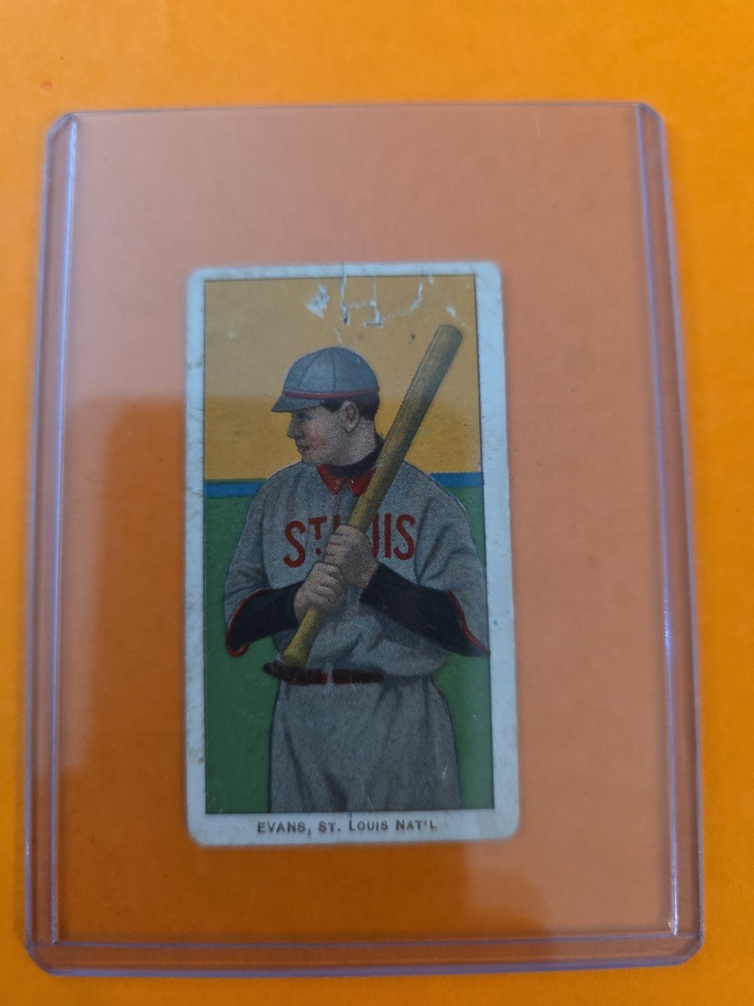 1910 T206 PIEDMONT CIGARETTES STEVE EVANS Rare Card. Polar Bear Tabacco...