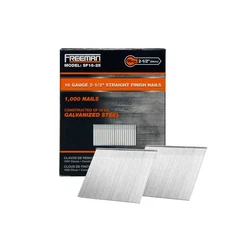 SF16-25 16-Gauge 2-1/2" Glue Collated Straight Finish Nails (1000 Count)