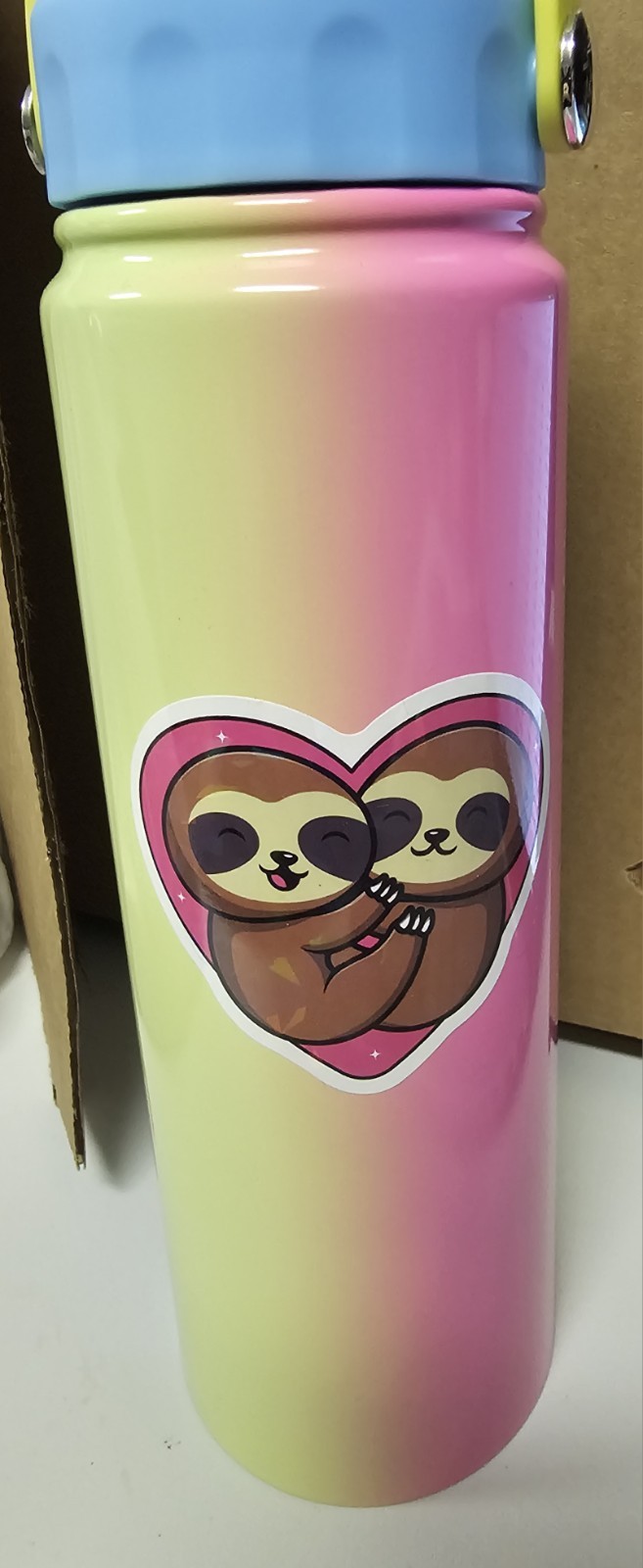 Formfit 32oz Stainless Steel Water Bottle Set Pink Blue Yell