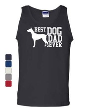 Best Dog Dad Ever Tank Top Father's Day Gift Pet Dog Lovers Sleeveless