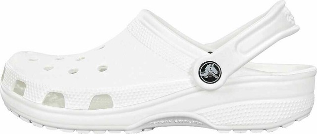 white women's crocs size 8