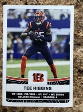 2023 Panini NFL Sticker TEE HIGGINS Bengals #133