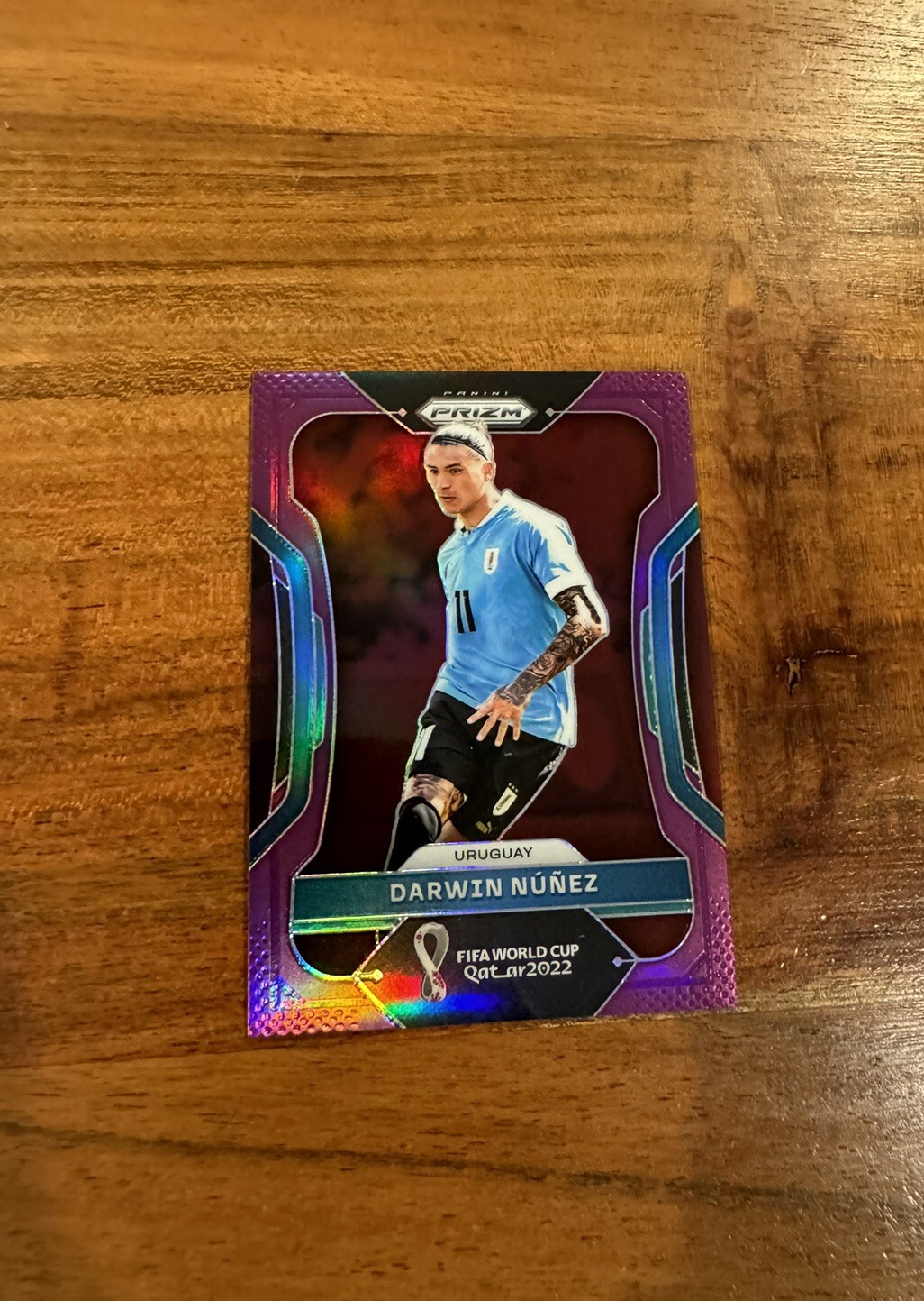 Darwin Nunez 2022 Panini Prizm World Cup Purple Prizm /199 SP NRMT+ Uruguay