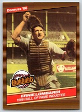 1986 Donruss Highlights ERNIE LOMBARDI #33 Reds HOF - FREE Ship!