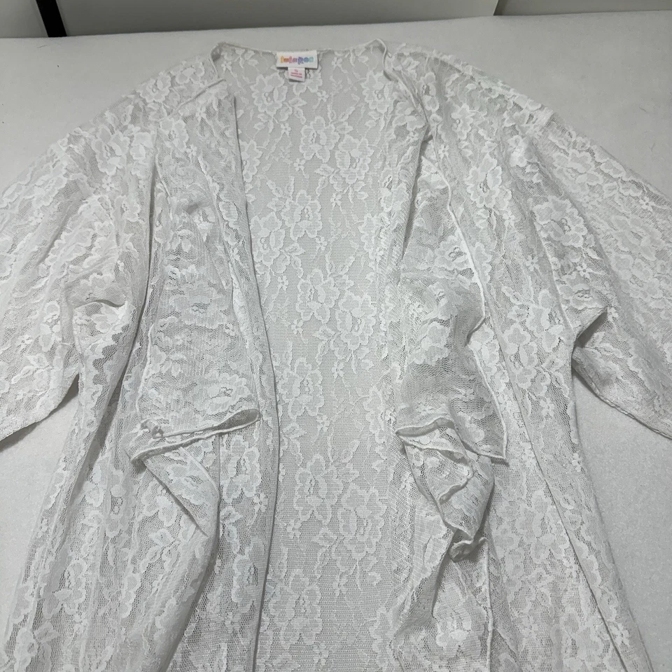 LuLaRoe Shirley Women's Small Lace Floral Duster Cardigan Lightweight Kimono - Image 2 of 4
