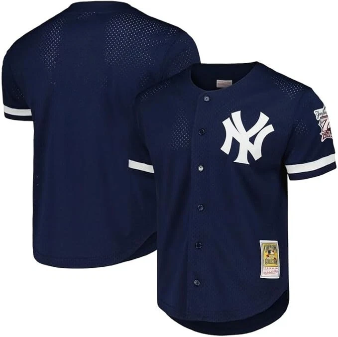 New York Yankees 1998 Mitchell & Ness Authentic Batting Practice Jersey 48 XLT - Image 2 of 4