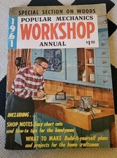 1961 SCIENCE AND MECHANICS WOODWORKER'S ENCYCLOPEDIA - 1000 ILLUSTRATIONS