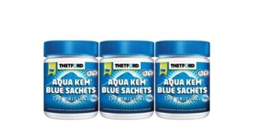 3x Thetford Aqua Kem Sachets Blue 45 Beutel WC Campingzusatz Camping Toilette