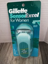 VTG 1996 Gillette Sensor Excel for Women  Razor Handle W/ 2 Cartridges ( sealed)